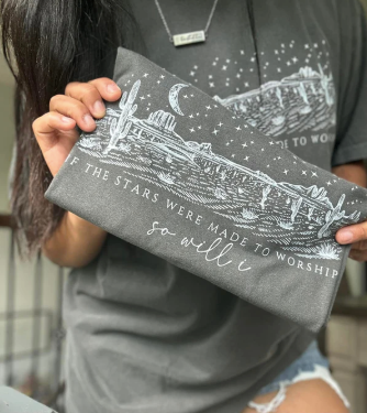 If The Stars Were Made To Worship So Will I Short Sleeve Tshirt