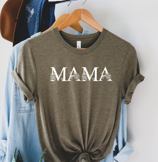 Floral Mama Short Sleeve Tee Shirt