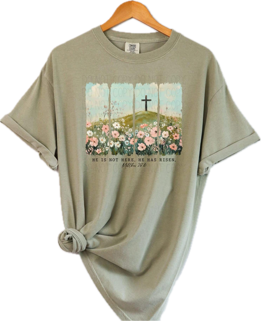 He Is Not Here, He Has Risen Short Sleeve Tshirt