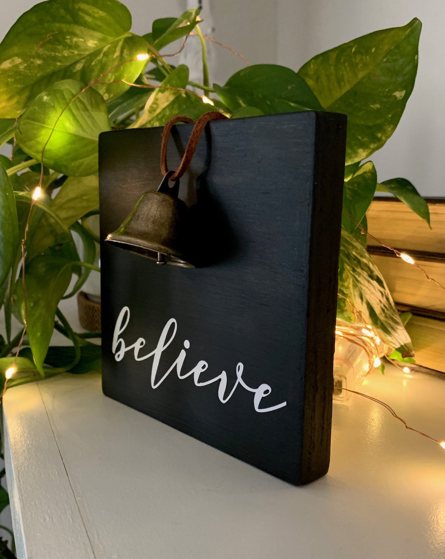 Believe Bell Mini Sign