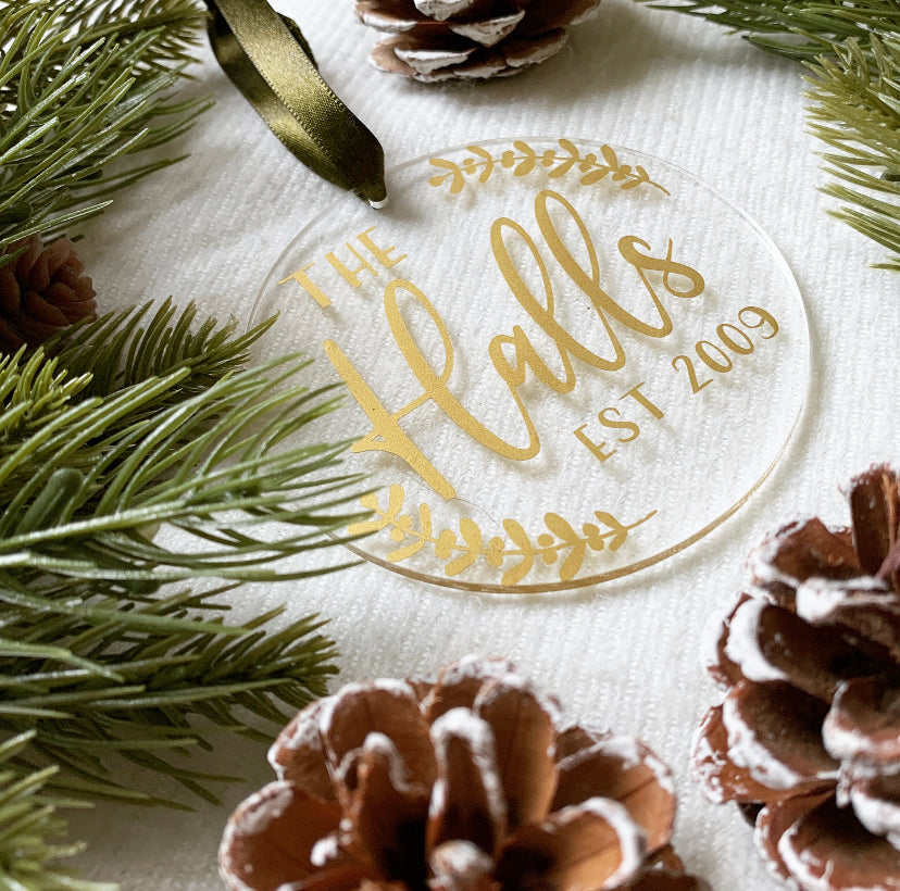 Personalized Acrylic Ornament
