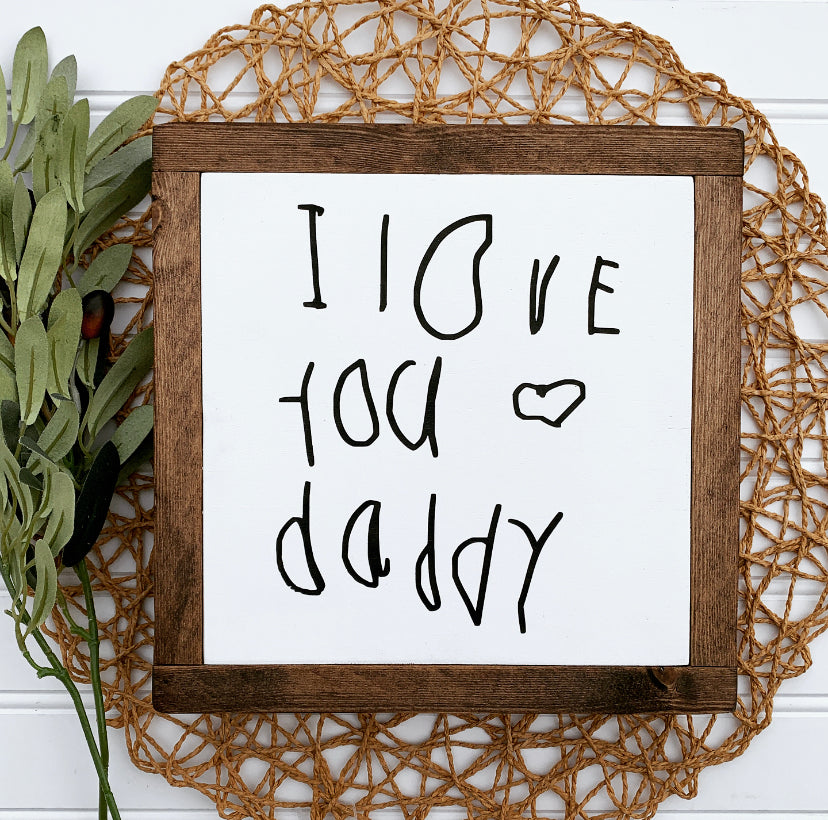 Custom Handwriting Sign