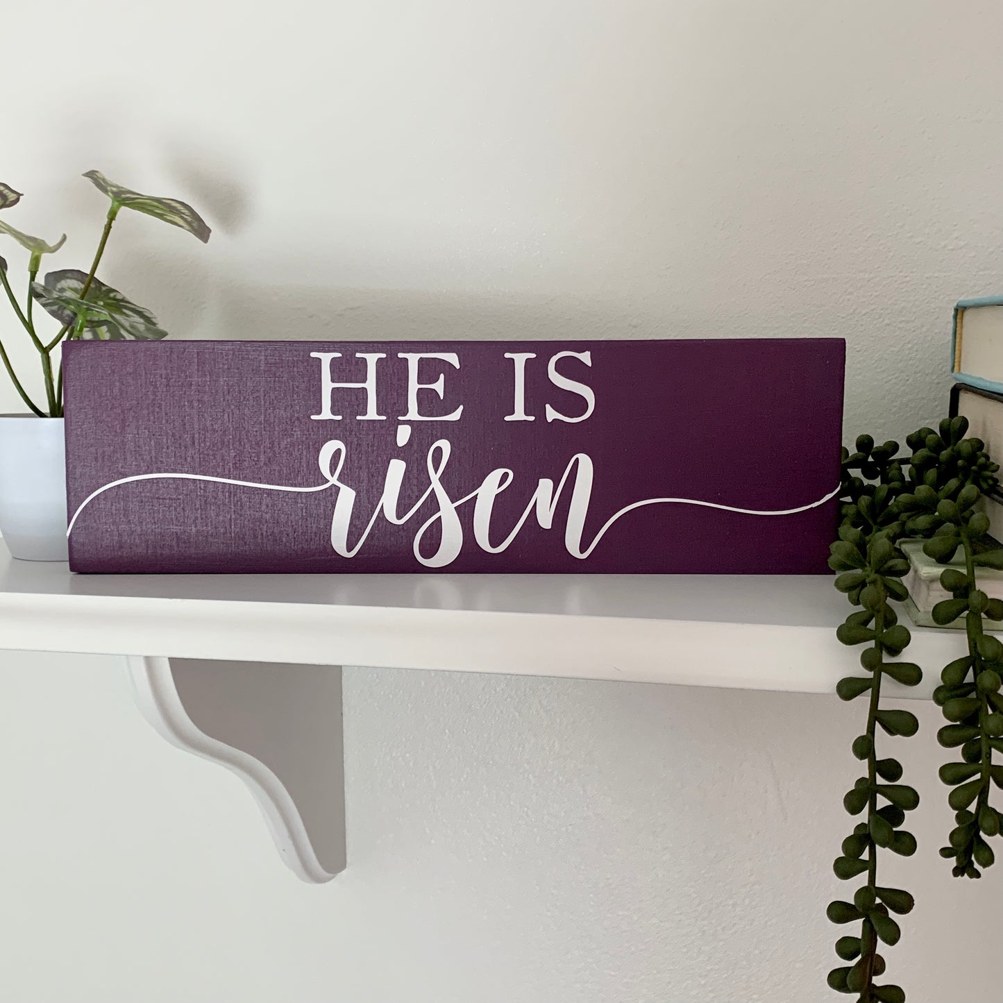 He Is Risen Mini Wood Sign
