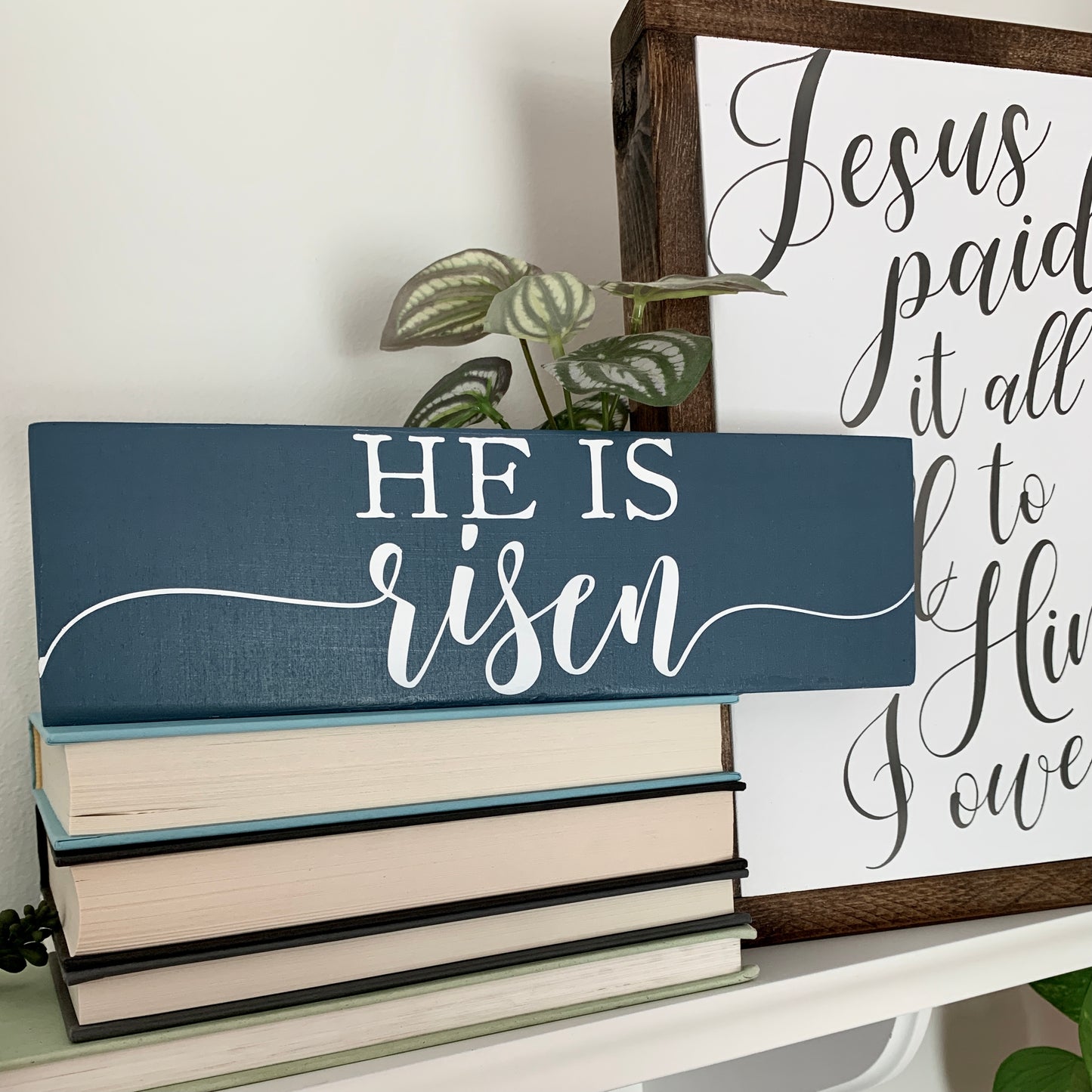 He Is Risen Mini Wood Sign