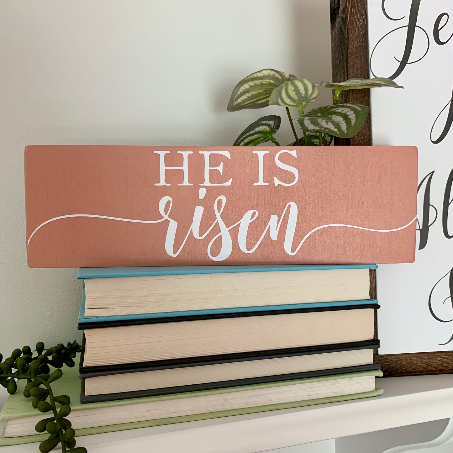 He Is Risen Mini Wood Sign