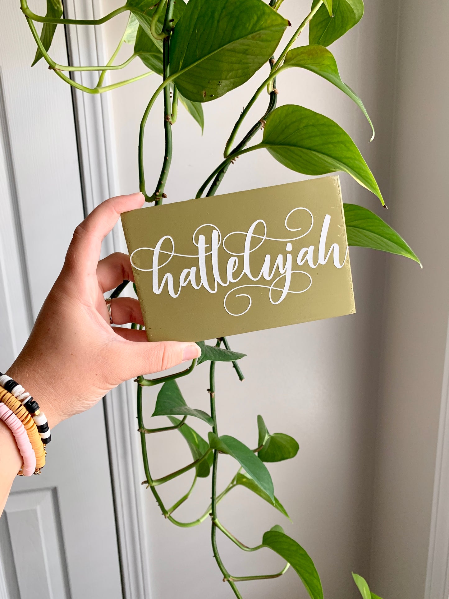 Hallelujah Mini Wood Sign