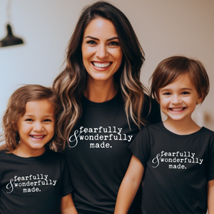 Fearfully and Wonderfully Made Youth Matching Short Sleeve T-Shirt