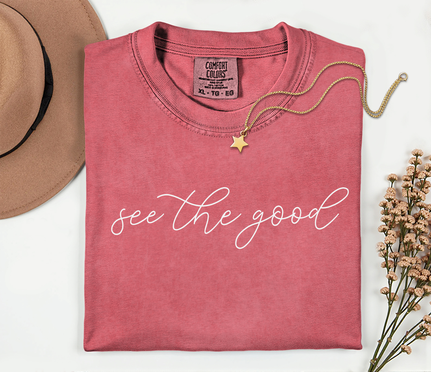 See The Good Comfort Colors Inspirational Short Sleeve Tee Shirt