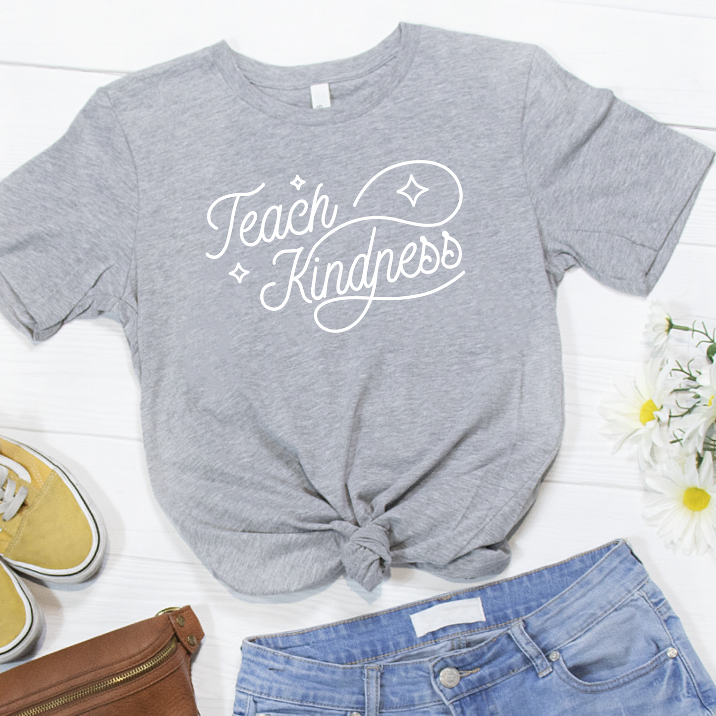 Teach Kindness Short Sleeve Tee Shirt