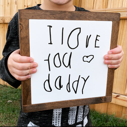 Custom Handwriting Sign