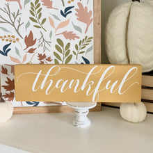 Load image into Gallery viewer, Thankful Mini Wood Sign