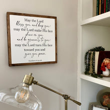 Load image into Gallery viewer, May The Lord Bless You And Keep You Framed Wood Sign