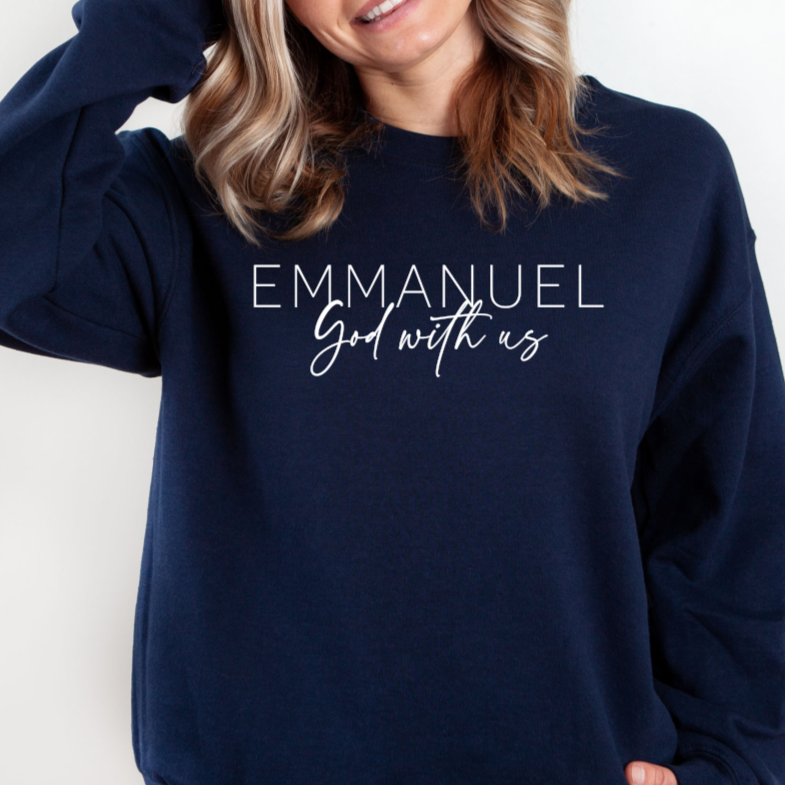 Emmanuel God With Us Crewneck Sweatshirt