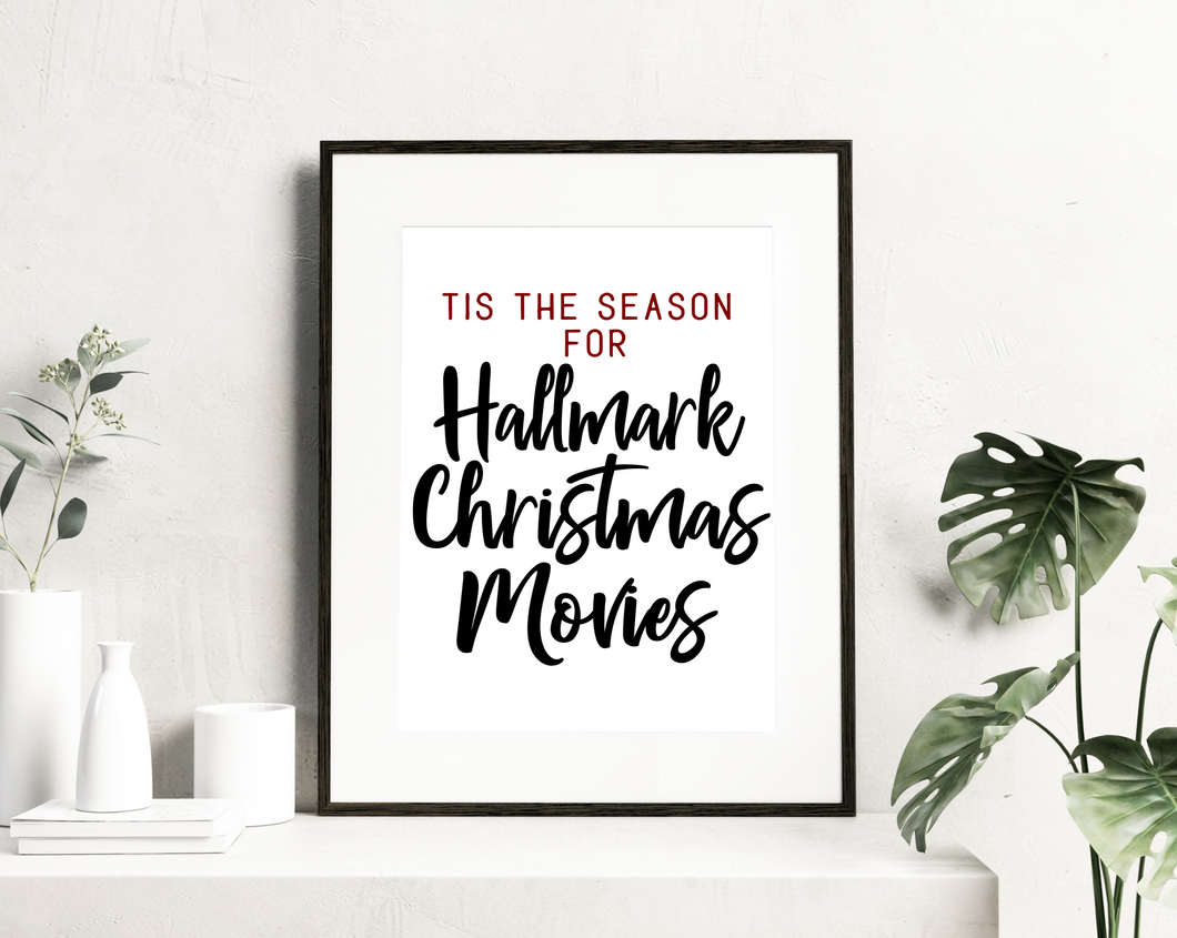 Hallmark Christmas Movies Printable, DIGITAL DOWNLOAD
